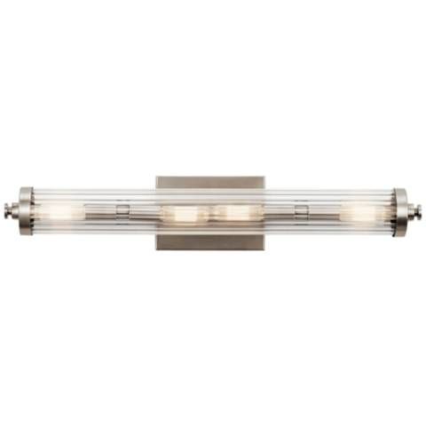 Kichler Azores 24 3/4"W Classic Pewter 4-Light Bath Light - #75N38 | Lamps Plus added by Madison Subry