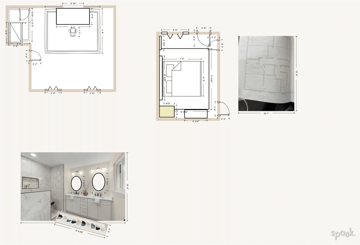 Large Craft Room Floor Plan designed by Kaitlyn Bruce