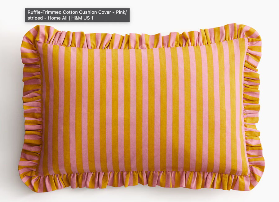 Ruffle-Trimmed Cotton Cushion Cover added by Taylor Flinkstrom