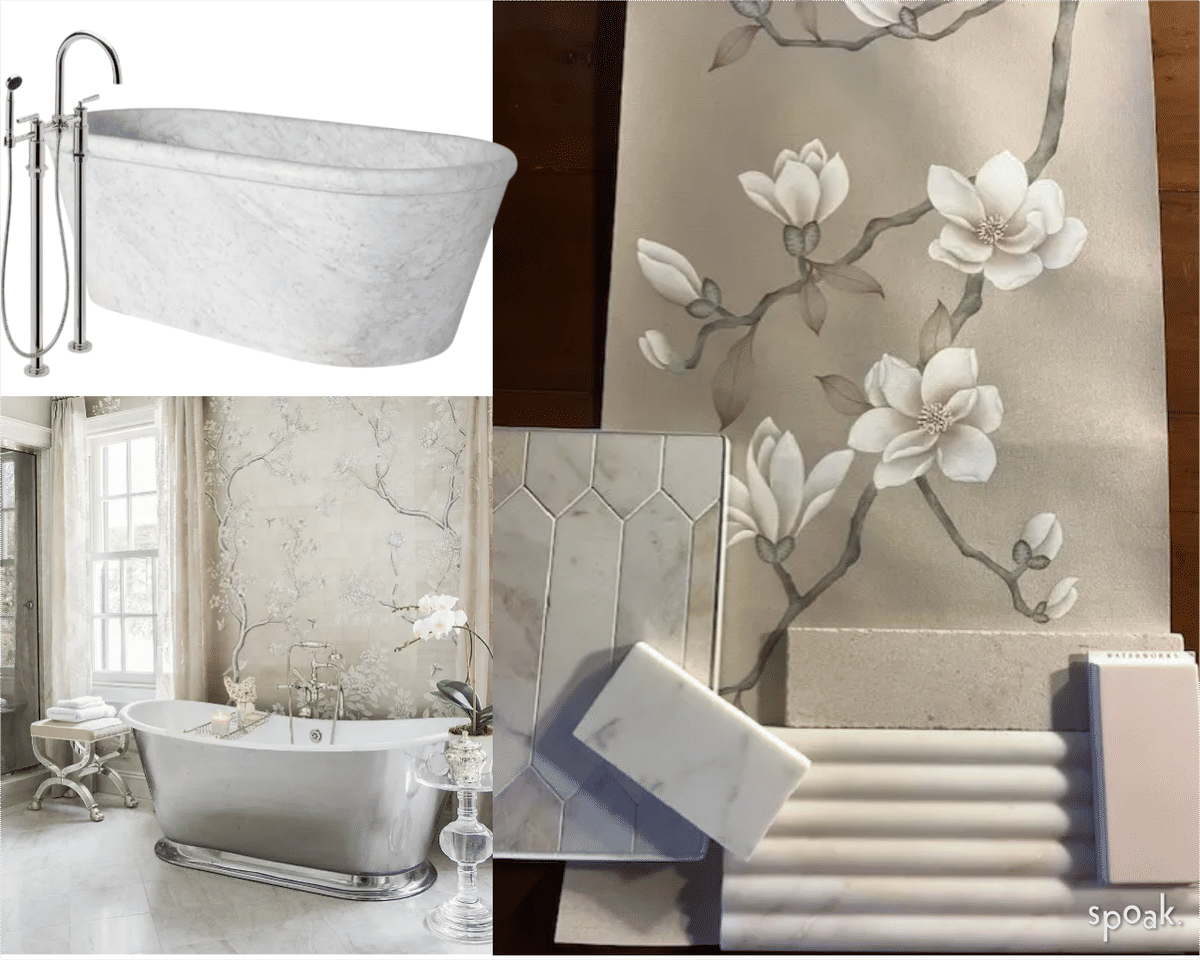 Bathroom Inspiration designed by Liz Wibbelsman
