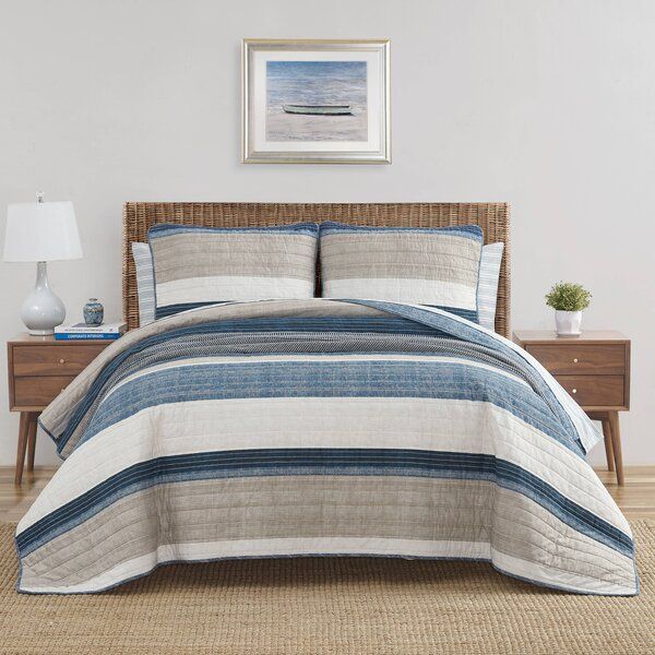 Ridgeport Stripe Cotton Quilt Set added by sallie tyler