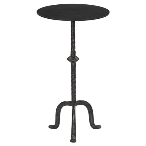 Leyla French Country Black Cast Iron Drink Side Table added by Brett Mirman