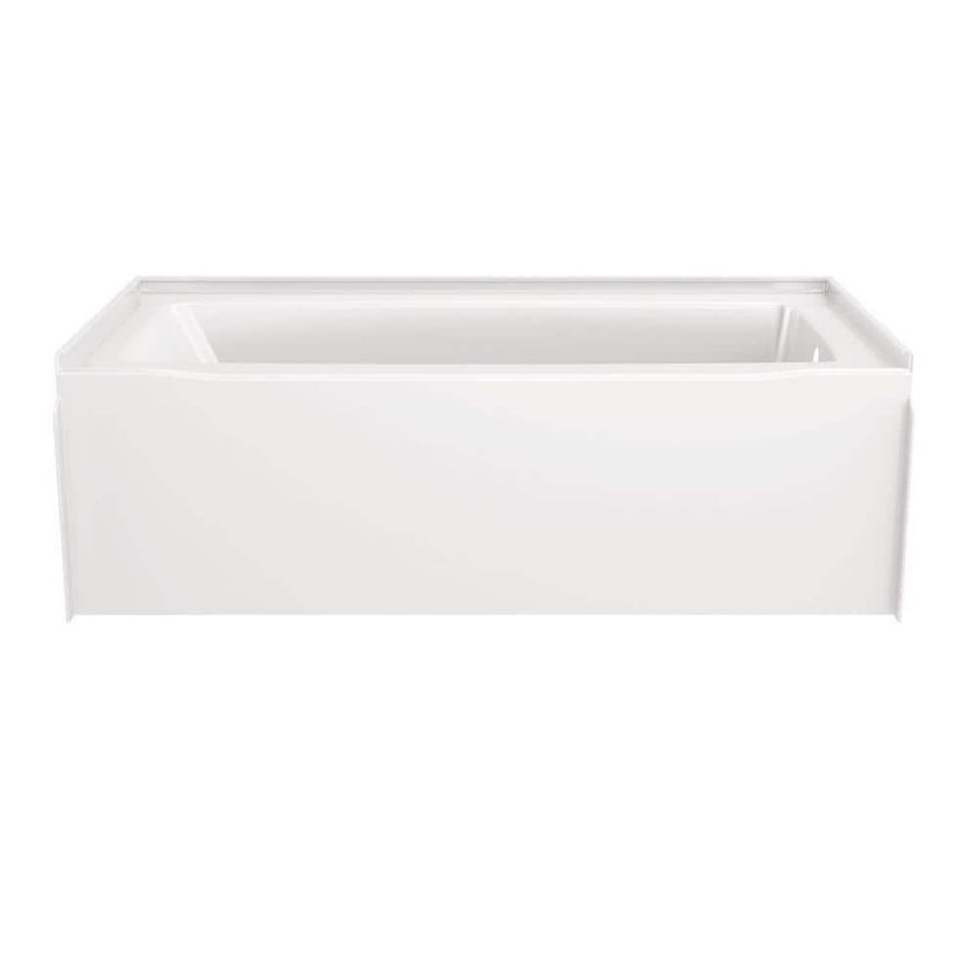 Delta Classic 500 60 in. x 30 in. Alcove Deep Soaking Bathtub with Right Drain in High Gloss White B23605-6030R-WH - The Home Depot added by Sarah Jackson