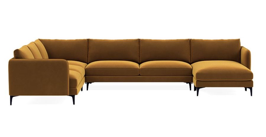 Marigold Performance Velvet Marlow Corner Sectional with Right Chaise added by Spoak Member