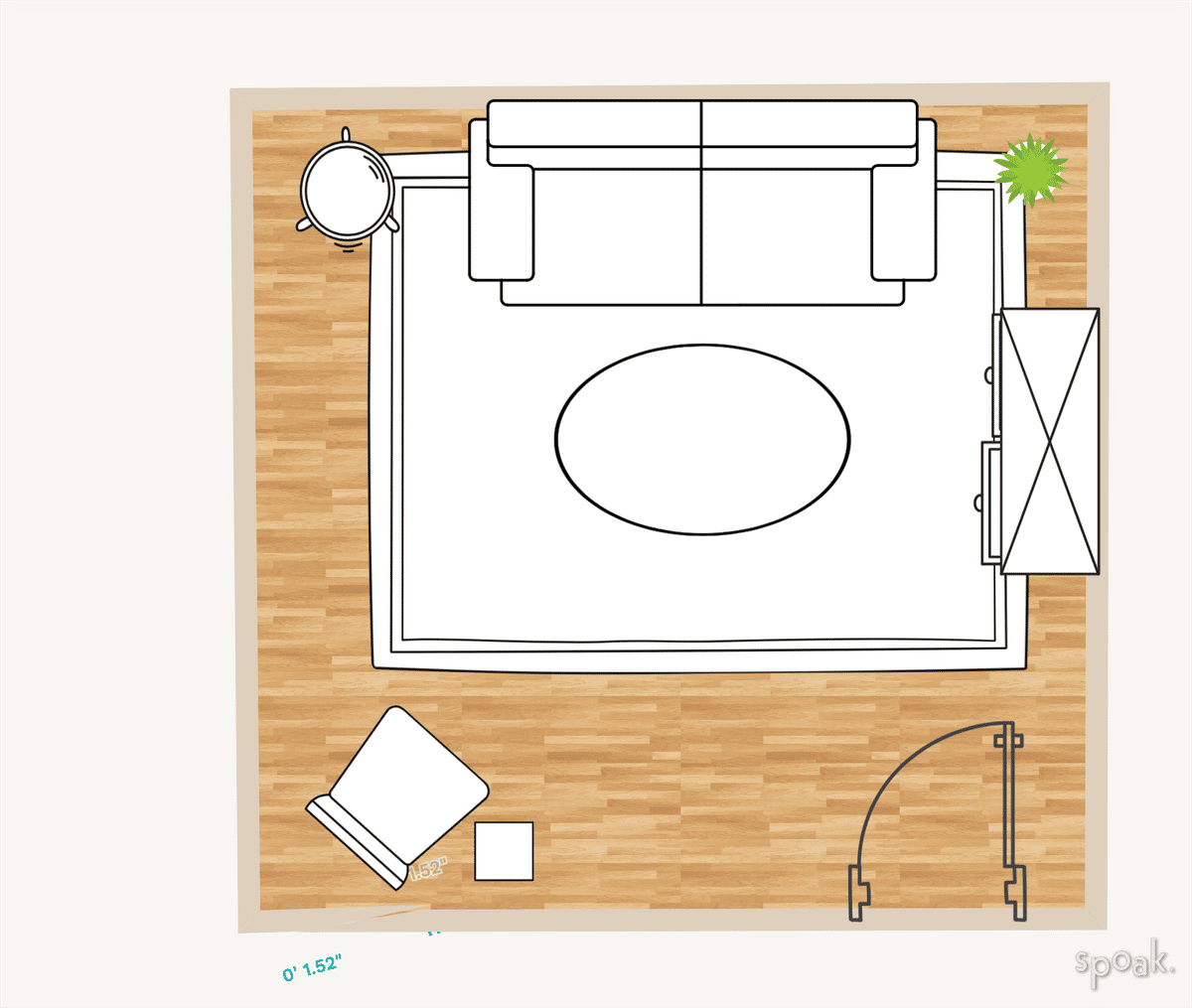 Guest Bedroom Floor Plan designed by Melissa Olguin