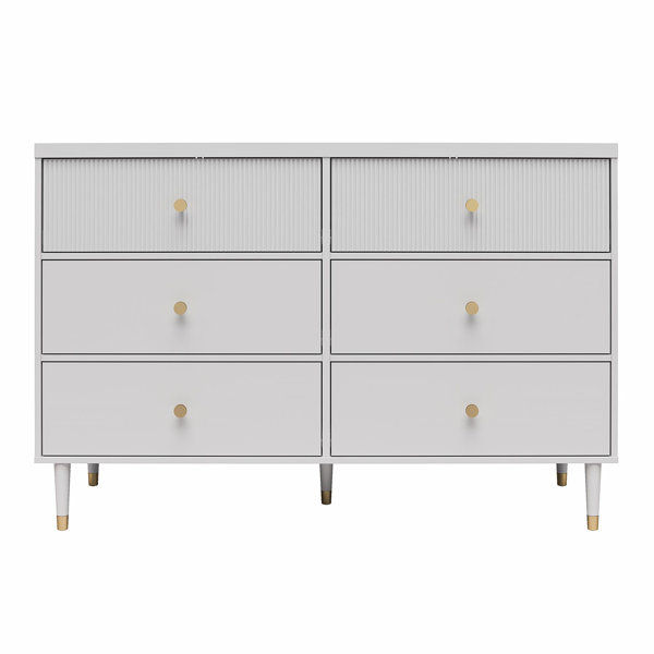 Elizabeth 6 Drawer 54.4'' W Dresser added by Xakota Espinoza