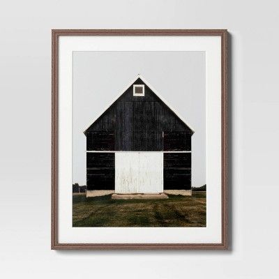 24" x 30" Barn Framed Poster Black - Threshold™: Countryside Elegance, Vintage Artistry added by Olivia Otte