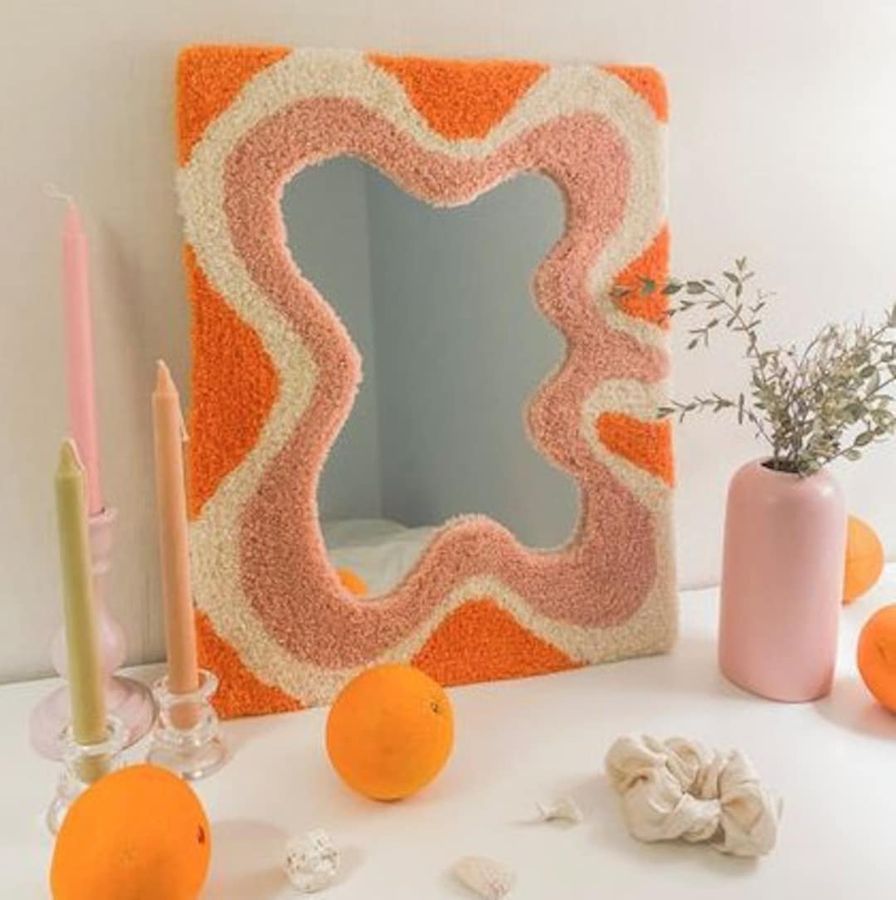 Custom Mirror Rug :rug Tufted Mirror Best Hand Tufted Mirror Rug Mirro Aloso Funky Mirror or Wavy Tufted Mirror Tufted and Y2k Rug Anime Rug - Etsy added by Abby Starobin
