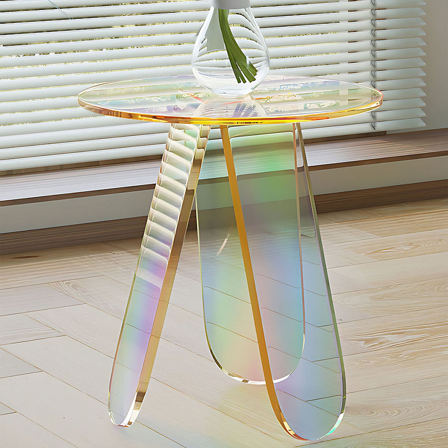 Orren Ellis Waldos Fully Assembled Acrylic End Table | Wayfair added by Sarabeth Smith