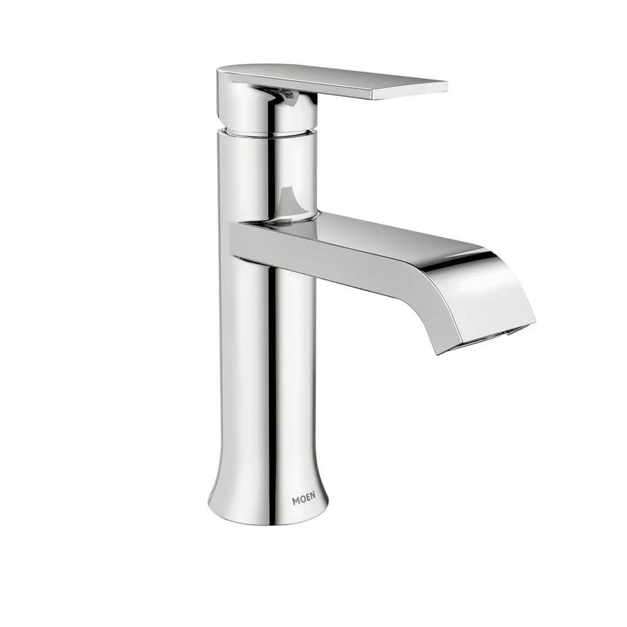 MOEN Genta Single Handle Single Hole Bathroom Faucet in Chrome WS84760 - The Home Depot added by Amy Tausk