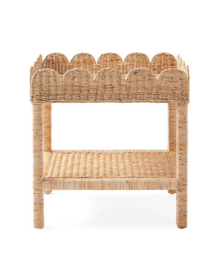 Scallop Rattan Side Table added by Alice Zhang