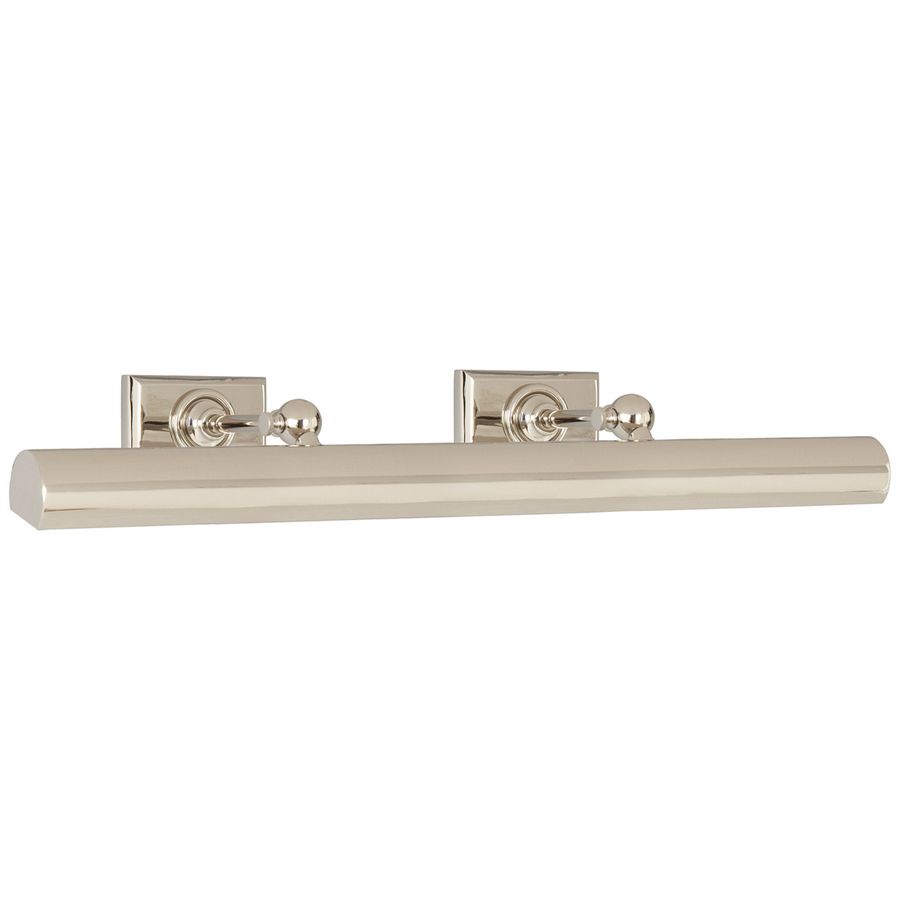 Chapman & Myers 24" Cabinet Maker's Picture Light in Polished Nickel Wall Light W24" x H3.5" added by Carley-Beth Castro