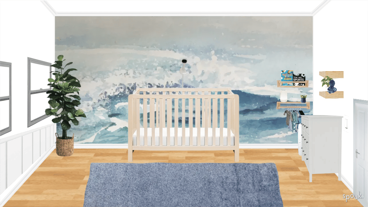 Coastal Nursery Inspiration designed by Rebekah Christie