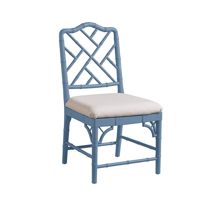 Dayna Upholstered Dining Side Chairs in Parchment with Cornflower Blue Chinoiserie Bentwood Set of 2 added by Raquel Guerrero