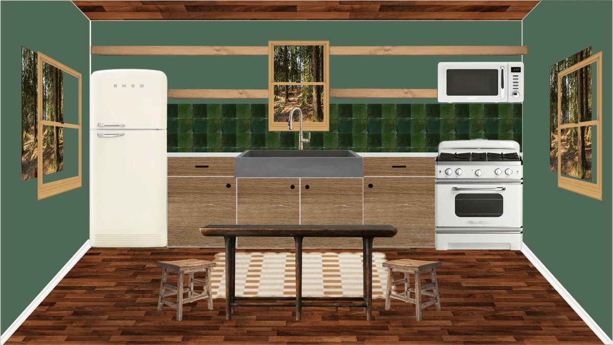 Green Kitchen Ideas designed by Caroline Osborn