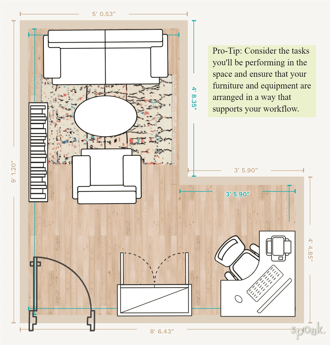 Library Plan designed by Michelle Rosenhouse