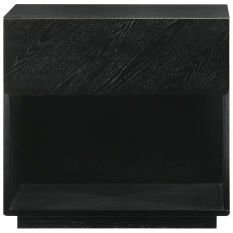 Petra 1 Drawer Nightstand in Wood and Black Finish - #2091A | Lamps Plus added by Bobby Nix