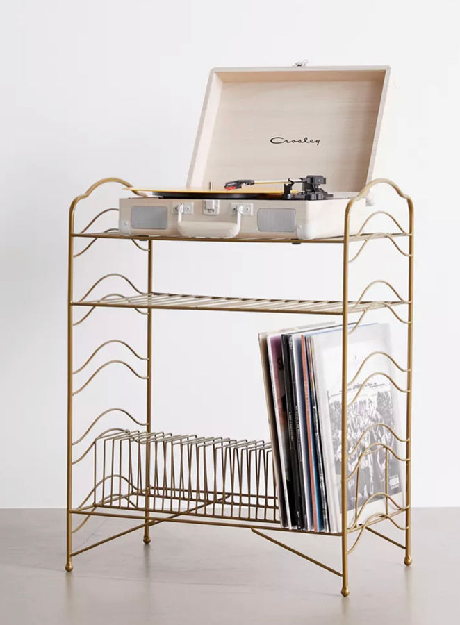 vinyl record storage  gold added by HELEN SALGADO