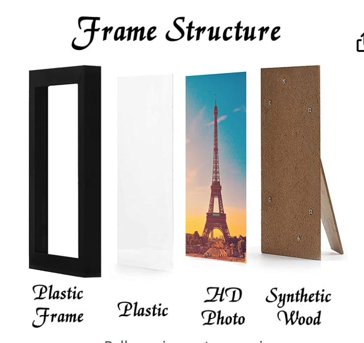 SET OF 5 5X7 BLACK FRAMES added by Evelyn .