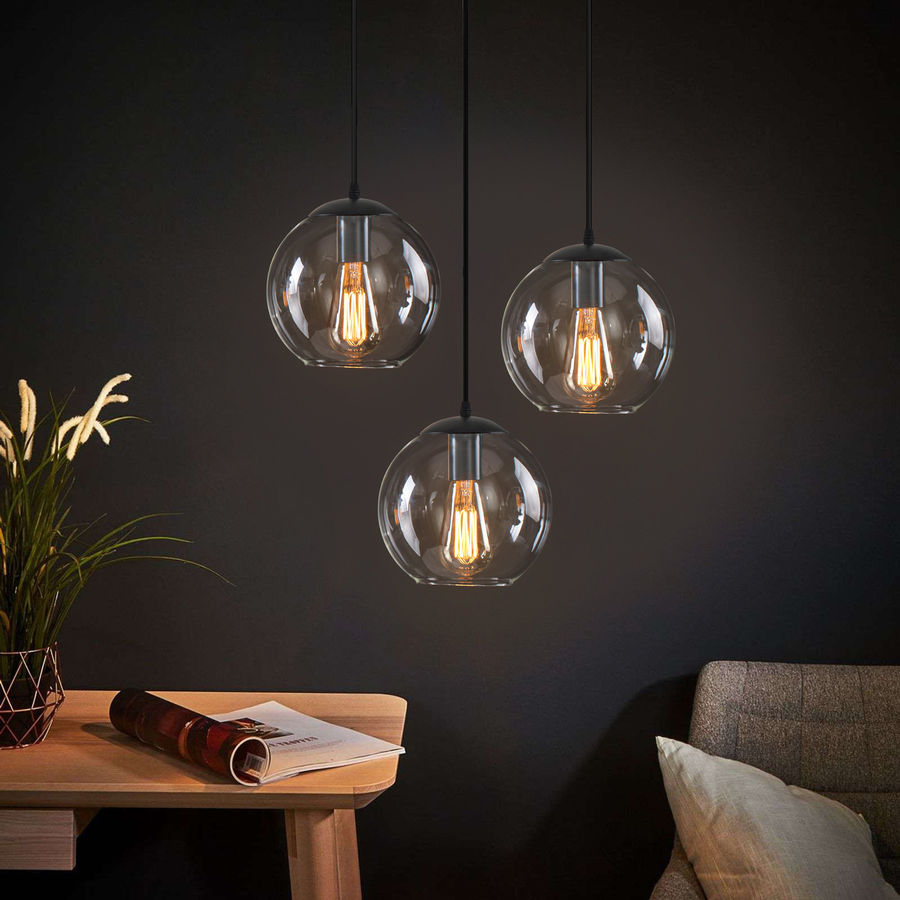 Longshore Tides 3-Light Globe Glass  Cluster Pendants & Reviews | Wayfair added by Rescued Room Design