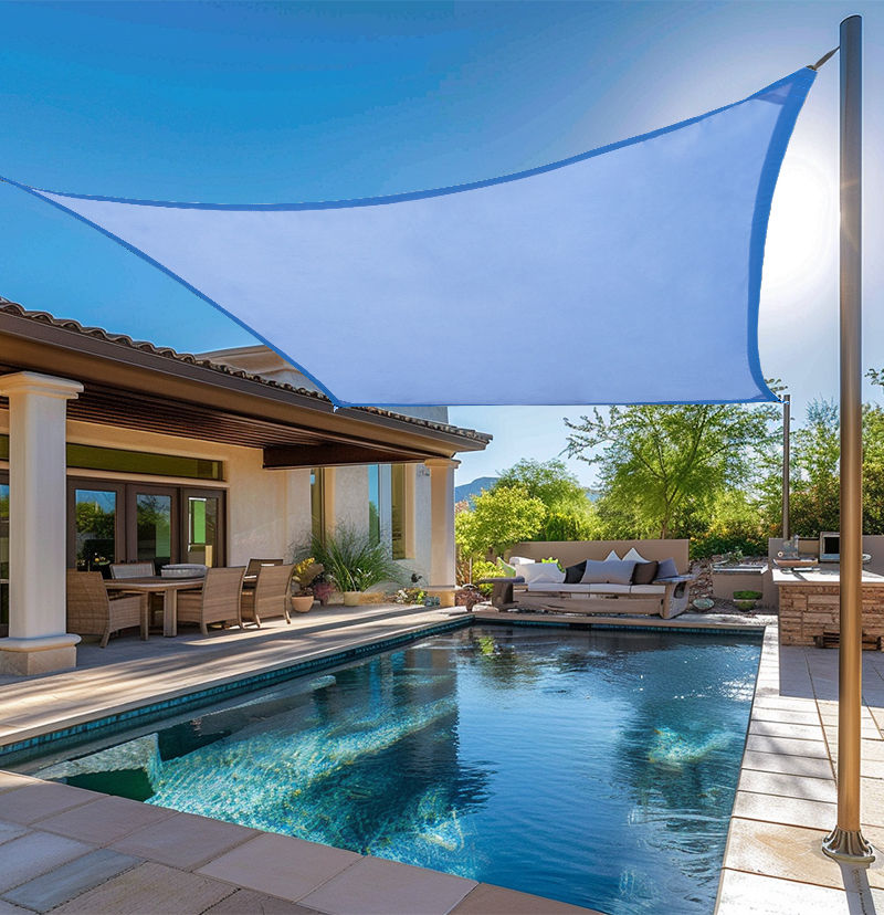 Custom Airy Breathable Irregular Quadrilateral Sun Shade Sail added by Lindsay White