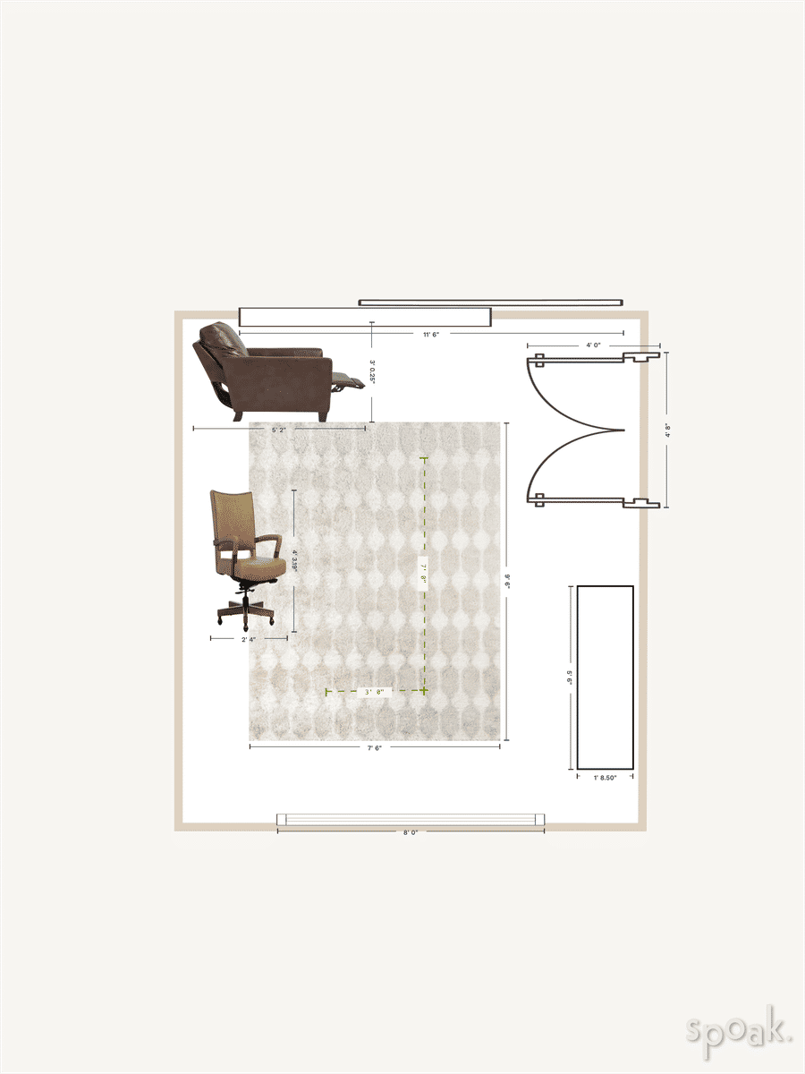 Large Office Plan designed by Jessica Ashley