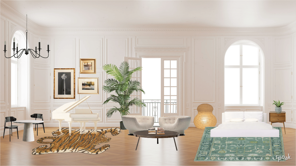 Kitchen + Living Room Inspiration designed by Sophia Botero