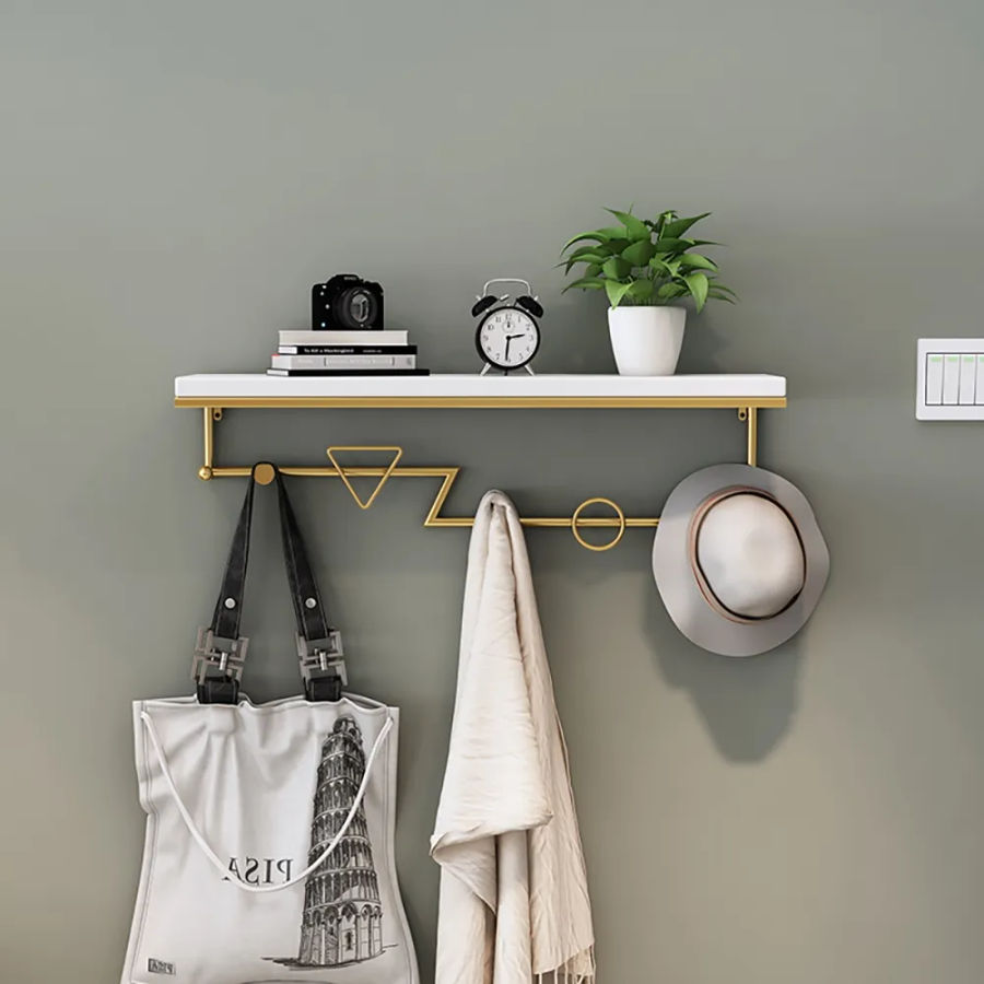 Modern Decor Wall Mounted Coat Rack with Shelving added by Tayo A