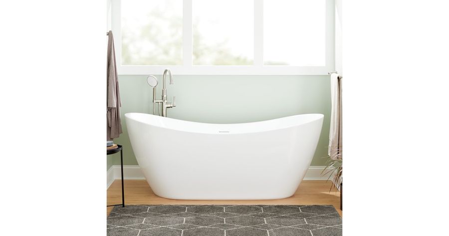 Signature Hardware 445130 Sheba 72" Acrylic Soaking Double | Build.com added by Jamie Stellato