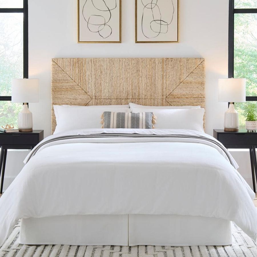 StyleWell Neela Woven Natural Banana Fiber King Headboard (79 in. W) 009-THD-KHBD-01 - The Home Depot added by Bibi Swindle