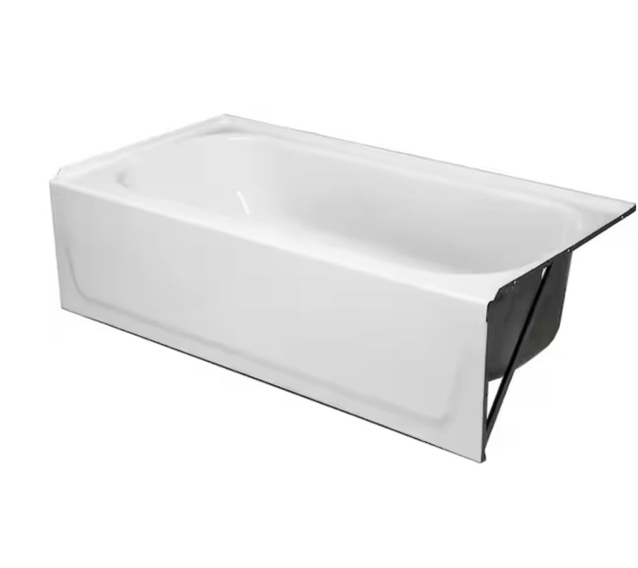 Aloha 60 in. x 30 in. Soaking Bathtub with Right Drain in White added by Jesse Coleman