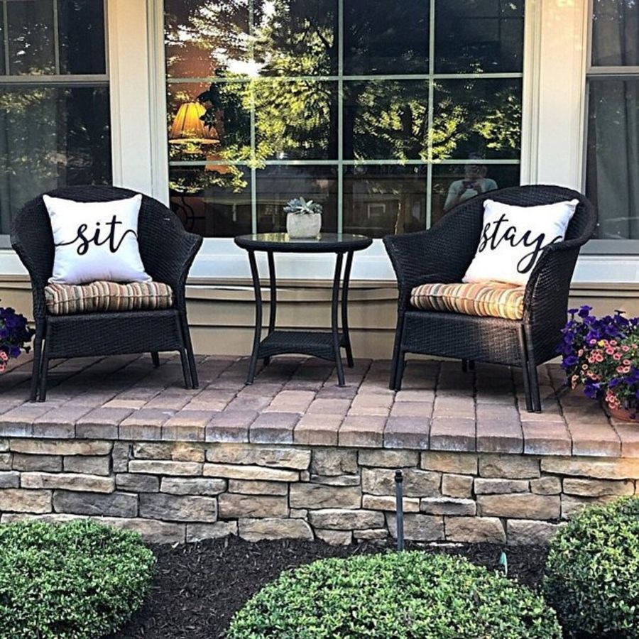 Cream Sit & Stay Pillows  Patio Pillow  Porch Pillow  - Etsy added by Natalie Caddell