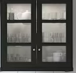 ikea glass kitchen cabinet added by Thalia McFadyen