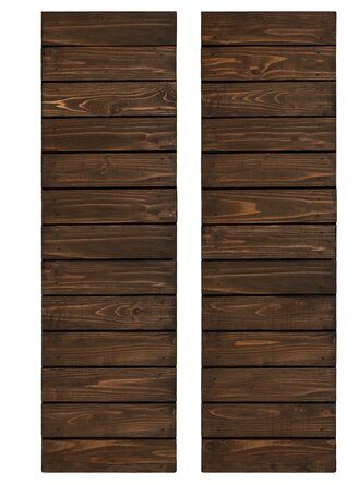 Dogberry Collections Horizontal Slat Board and Batten Exterior Shutters | Wayfair added by Victoria Rice