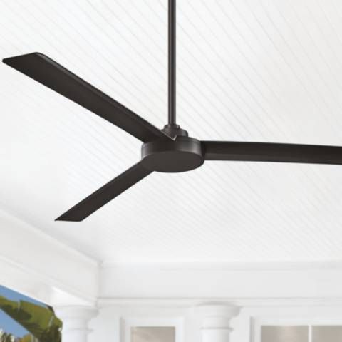 62" Minka Aire Roto XL Coal Wet Rated Ceiling Fan with Wall Control - #80R34 | Lamps Plus added by Lindsay Medendorp