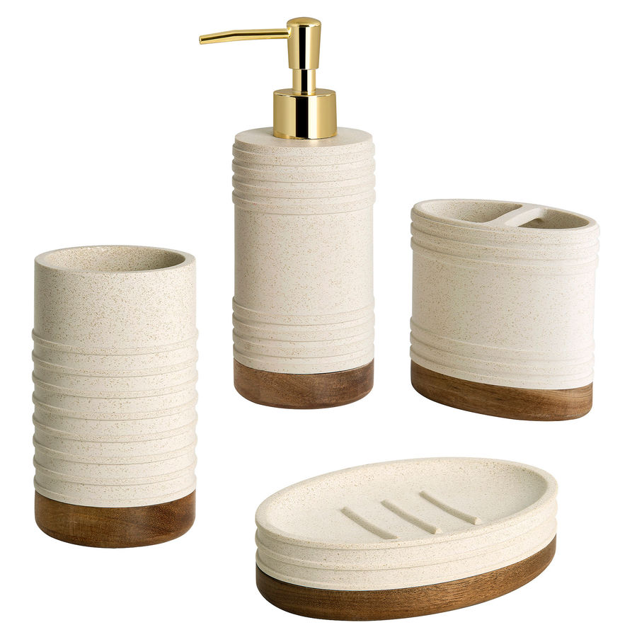 Corrigan Studio® Hovey 4 Piece Bathroom Accessory Set & Reviews | Wayfair added by sallie tyler