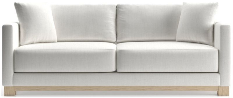 Gather Wood Base Sofa 88" + Reviews | Crate & Barrel added by Corronta Dow