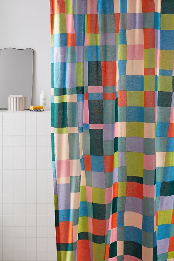 Rainbow Check Shower Curtain added by Spoak Member