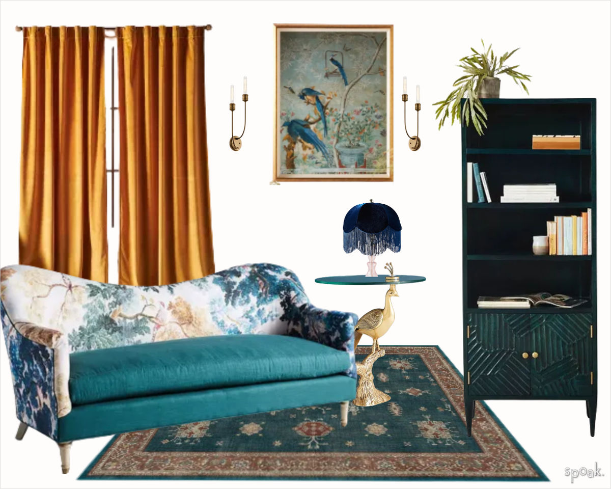 Victorian Kitchen + Living Room Inspiration designed by Talea Cyrille