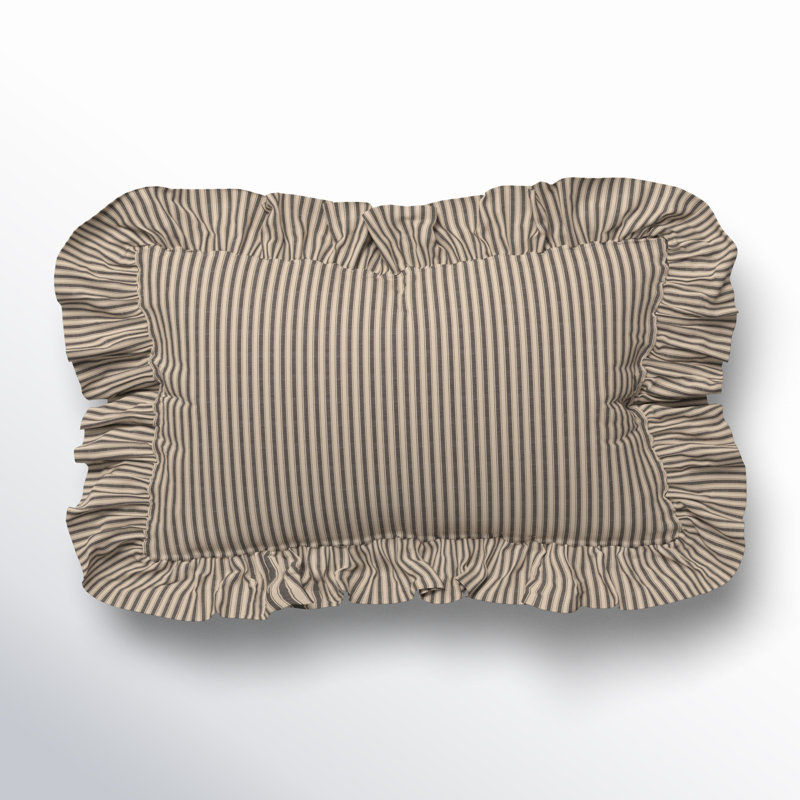 Ruffled Cotton Reversible Throw Pillow added by Karina Bumatay
