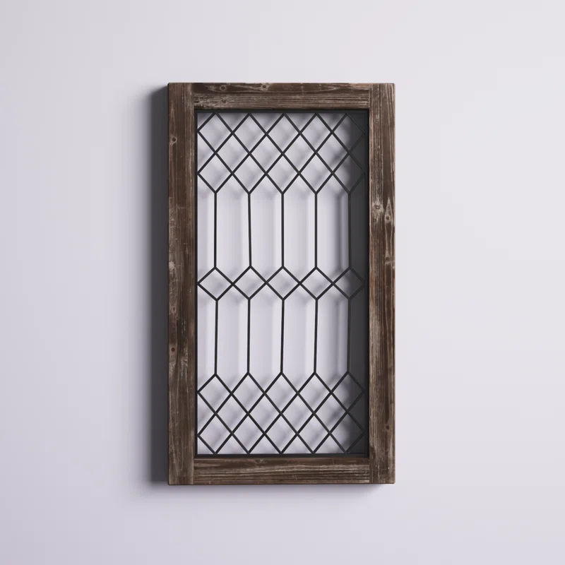 Wood-Framed Metal Grate 1 Wall Décor added by Nomadic Nooks