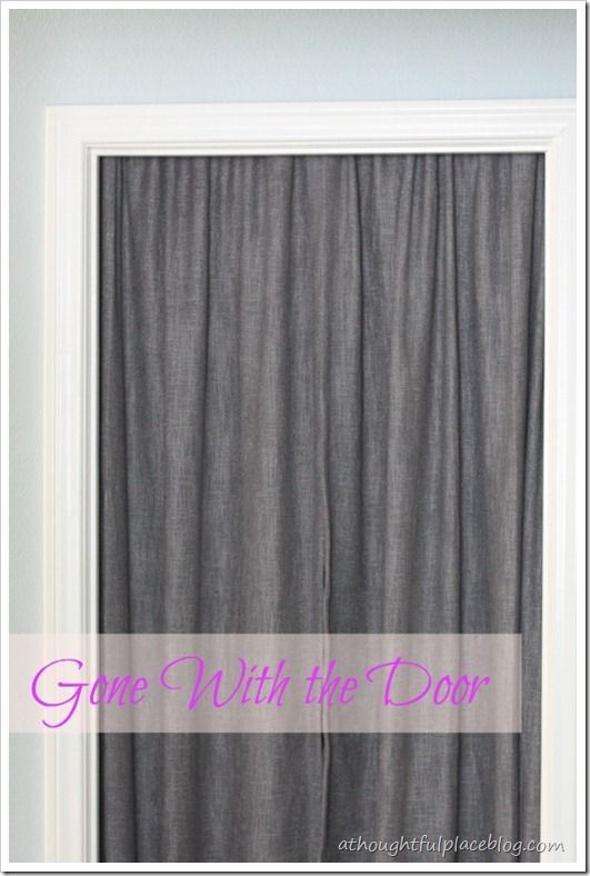 Hanging Curtain inside the door added by Bonnie Whitfield
