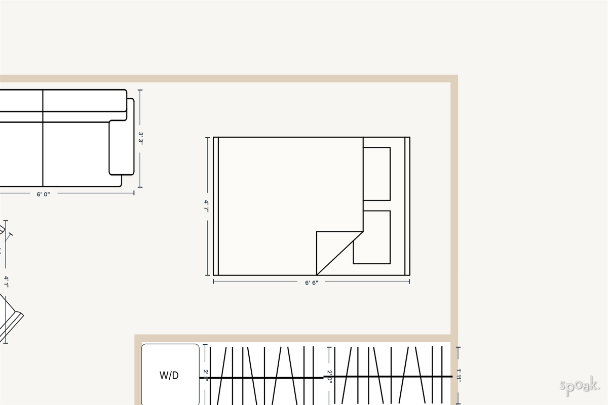 Bathroom Floor Plan designed by Jennette Dao
