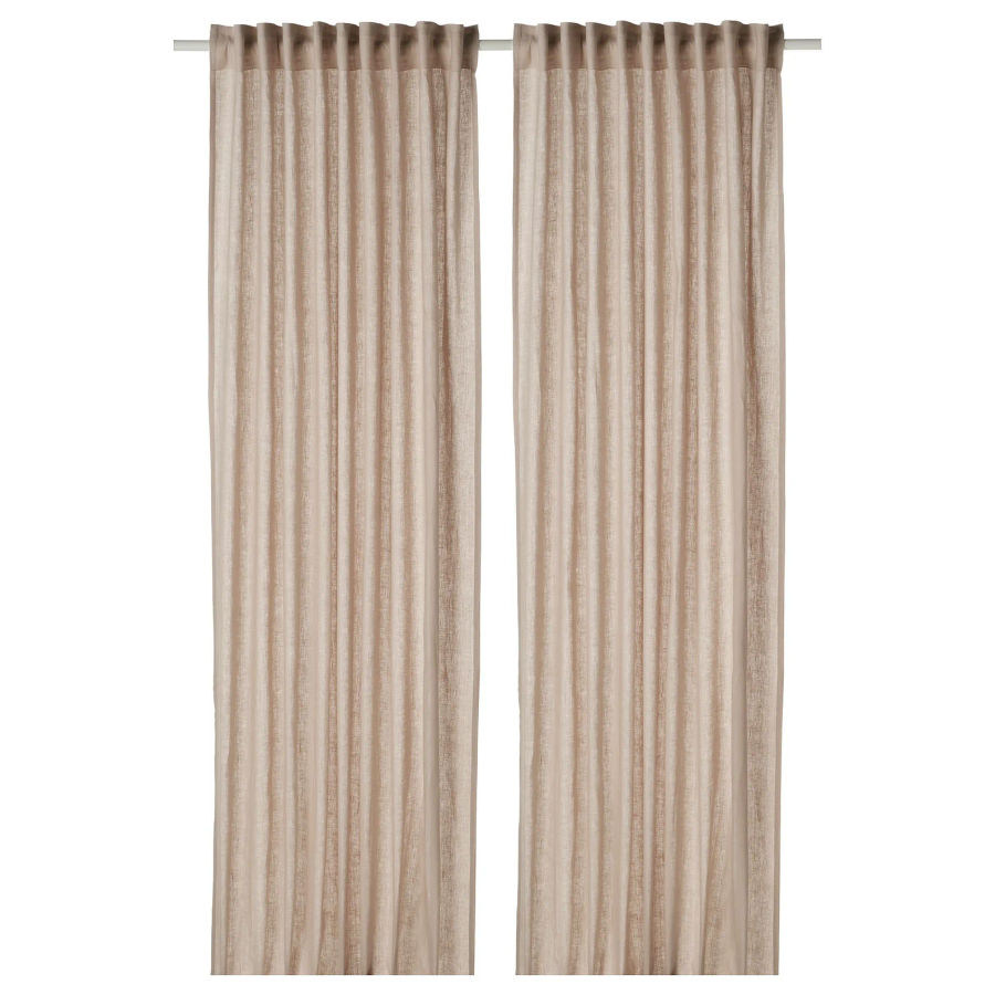 Linen Curtain  Rod Pocket Linen Curtain  Curtain Panel - Etsy added by Spoak Member