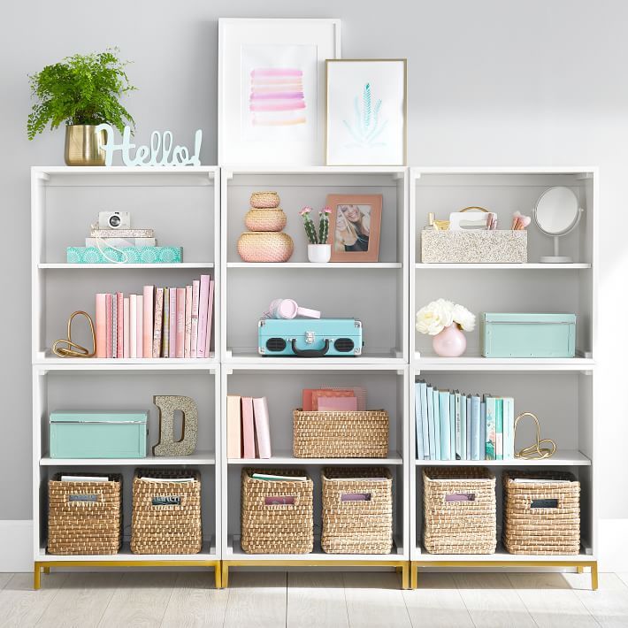Blaire 75" Triple Tall Bookcase with Shelves added by Amelia Strader