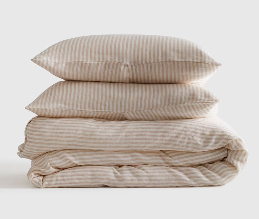 European Linen Stripe Duvet Cover Set | Quince added by Brett Mirman