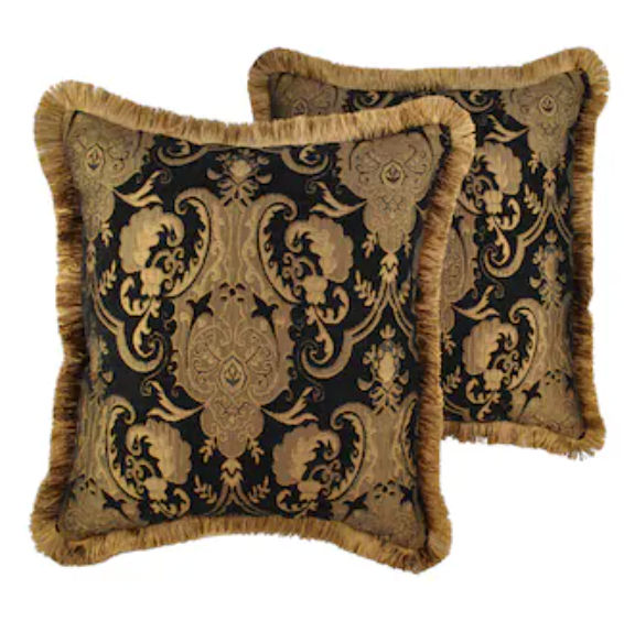 Sherry Kline China Art Black 20-inch Decorative Throw Pillows (Set of 2) added by Riley O'Bryan