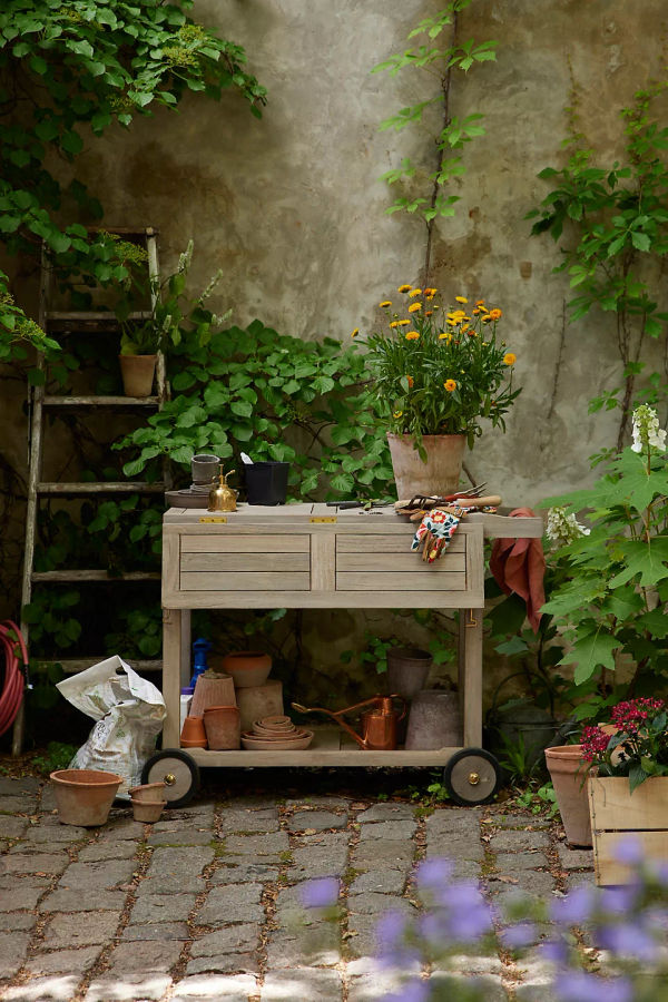 Outdoor Teak Trolley added by Maggie Rousseau