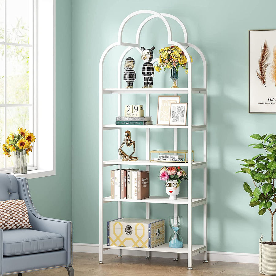 Tribesigns Bookshelf, Modern 5-Tier Bookcase Display Shelves Stand Rack added by Jana Lesh