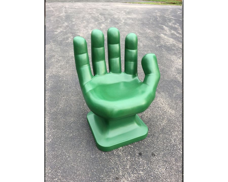Green RIGHT Hand Shaped Chair 32 Tall Adult Size - Etsy added by Stacey Costanzo